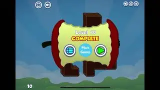 Mobile game, Apple worm game walkthrough (level 7-14)