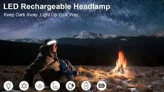 1500 Lumens Rechargeable LED Headlamp with 230&deg; Beam