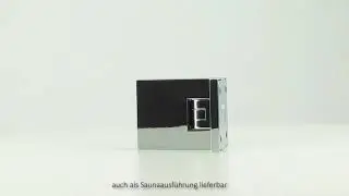 Pauli+Sohn Flamea+ Duschtuerpendelband Glas an Wand 90&deg; beidseitige Befestigungslasche ArtNr 8134