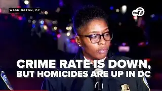 Crime rate in DC is lower, except homicides that have been ticking up