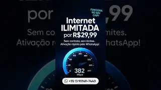Nossa Internet Ilimitada por apenas R$29,99 #internetilimitada #internetilimitado #internetgratis