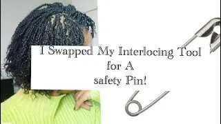 How to interloc your microlocs with a safety pin.