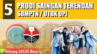 UPI | PRODI/JURUSAN SAINGAN TERENDAH (Universitas Pendidikan Indonesia) DI SBMPTN/UTBK UPI 2021