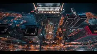 Building at night view | copyright free video footage