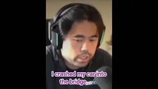 I Crashed My Car Into The Bridge... But I don't care 😐 I LOVE IT!💖 Hikaru Nakamura Literally No Care