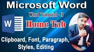 Ms word Home Tab | How to use home Tab in word | Complete Home Menu Explained | Word Tutorial 3