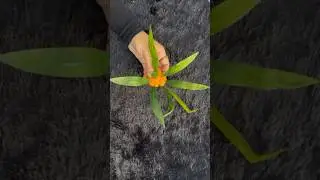 Easy leaf making #diyleaf #maskingtapepainting