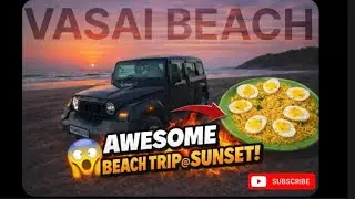 Thar Roxx Beach Drive 🚙🌊 | Viral Cheese Maggi Challenge | Thar Roxx Vlog-01 | #TharRoxx