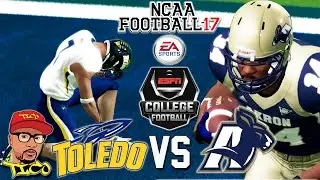 NCAA Football 17 | TOLEDO vs AKRON | WEDNESDAY NIGHT FOOTBALL GAMEPLAY | KAREEM HUNT IS ON THE HUNT!