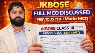 JKBOSE Class 10 Maths MCQ Series | Most Important Objective Questions | Board Exam 2026