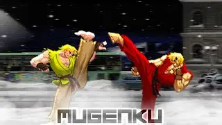 Ken Lvl 2 vs Sensei Ken. Ken-Verse! Street Fighter MUGEN Multiverse