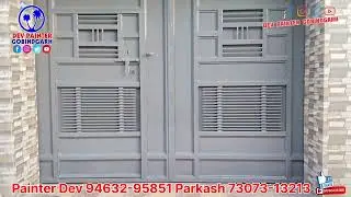 Men gate paint by Dev painter gobindgarh. Dr Surinder Sharma home Gobindgarh.