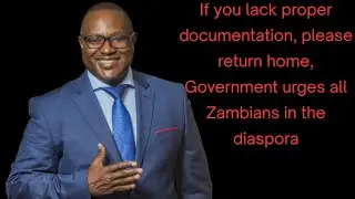 If you lack proper documentation, please return home, Government urges all Zambians in the diaspora