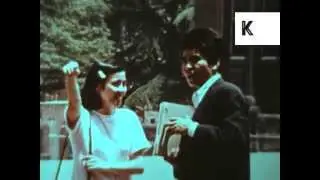 1970s Japan, University of Tokyo, Students, Colour Archive Footage