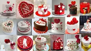 ❤️🌹Valentine's Day Special Cake Designs/Cake Designs For Valentine's Day/ Simple Cake Designs