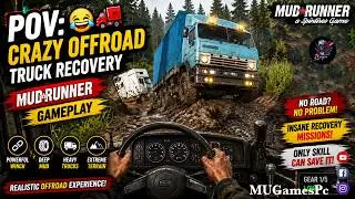 POV Extreme Offroad Truck Recovery 🚛👀 | Realistic Rescue Gameplay #gaming #pov