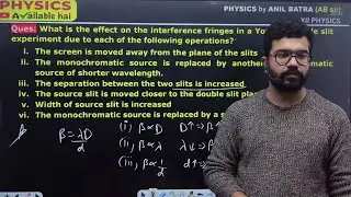 What is the effect on the interference fringes in a young's double slit experiment due to each