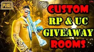 Custom Rooms Rp & uc giveaway rooms PUBG mobile