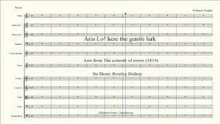 Aria Lo! here the gentle lark - The comedy of errors - Orchestral version - HR Bishop