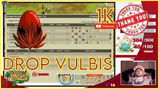 [DOFUS RETRO] DROP DOFUS VULBIS - 1K YOUTUBE !