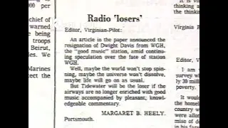 1983 WGH Radio New Owners (WNSY) WAVY Archive