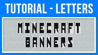 Minecraft 1.8 Banner Art - Letters of the Alphabet (Bordered)