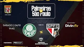Palmeiras x S&atilde;o Paulo &bull; Sub-14 | AO VIVO | COPA UNI&Atilde;O | 04/10/2025