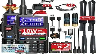 Baofeng Radio Ham Radio Handheld AR 5RM 10W Long Range Rechargeable Tactical NOAA