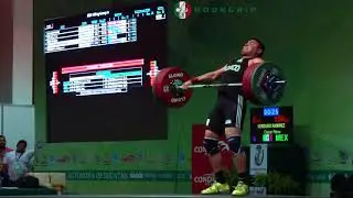 Oscar Verdugo (105) - 152kg & 154kg Snatches @ 2016 University Worlds