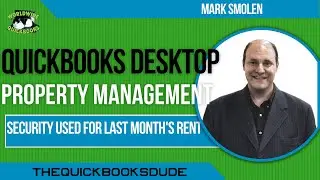 Применение залогового депозита к арендной плате за последний месяц в QuickBooks