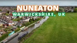 Breathtaking Drone Footage of Nuneaton, Warwickshire 🇬🇧  Aerial View of United Kingdom's Hidden Gem