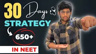 Last 25 days Strategy to Score 650+ 🔥marks in NEET 2022 | Most releasitic plan
