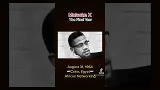 Malcolm X: The Final Year - August 31, 1964 🇪🇬Cairo, Egypt🇪🇬 #shorts #malcolmx #africa