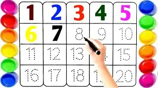 👉 &ldquo;1 से 20 तक Numbers सीखें |Easy Tracing & Coloring 🎨 |Kids Learning Video Hindi |ABC 123 &rdquo;,9