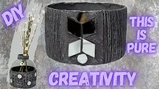 Elevate Your Decor - How to Use Paper Mache Clay on Glass vase - Flower Vase