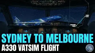 VATSIM - Airbus A300-300: Sydney to Melbourne in Xplane 12.4 - Real ATC