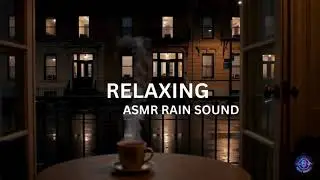 Rain Sounds for Sleep & Study 🌧️ Night City Balcony Ambience | ASMR White Noise
