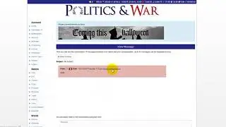 How to Block Communications With Another Player in Politics & War