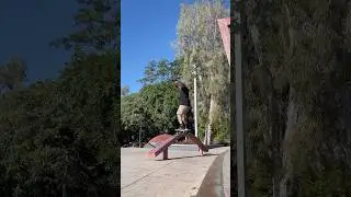 50-50 Grind RAINBOW RAIL! | Jasper SKATE CLIPS #shorts