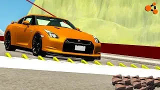 Spike Strip Crashes #12 - BeamNg drive