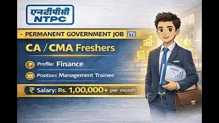 Government job for CA / CMA in Finance profile 2026 #job #jobs #govtjobs #finance #career