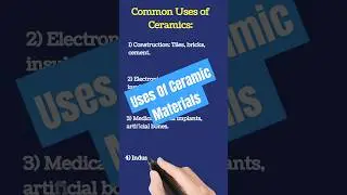 Lets Know Uses Of Ceramic Materials||Short Questions General Science And Ability #shorts #shortvideo