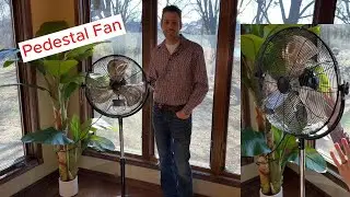 Allsheen 18 Inch High Velocity Pedestal Fan Heavy Duty