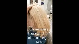 Bevestigen #haarstuk #clips