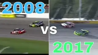 2008 Kansas Finish vs 2017 Darlington Finish (NASCAR)