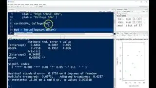 R Tutorial Bivariate Regression