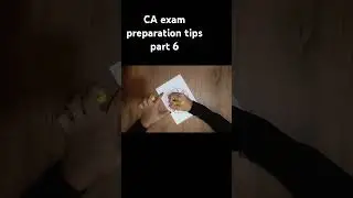 CA exam preparation tips ☺️