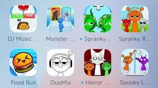 Incredibox Sprunki,Spranky Run,Monster Draft,DJ Music Run,Spranky Merge Master,Food Run,Duo Mix