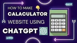 Build a Stylish Calculator Website with ChatGPT in Just 2 Minutes || Project Guy || ChatGpt