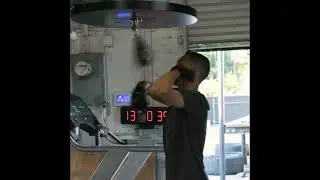 Real Tito Mercado getting some work on the speed bag